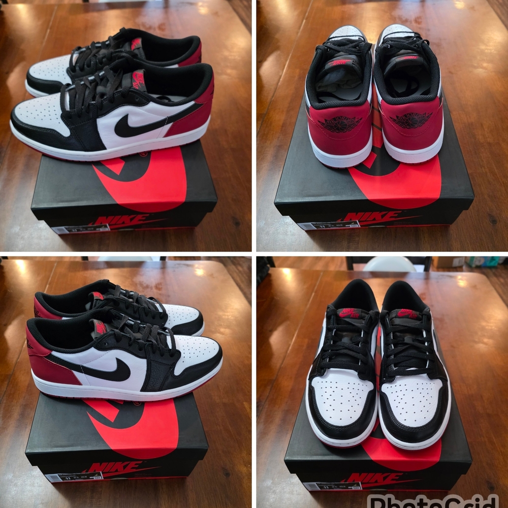 Jordan 1 Low Black Toe